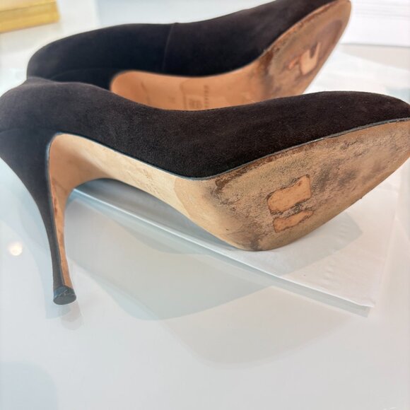 Brian Atwood Suede Pumps Women's Size: 9 - Picture 4 of 9